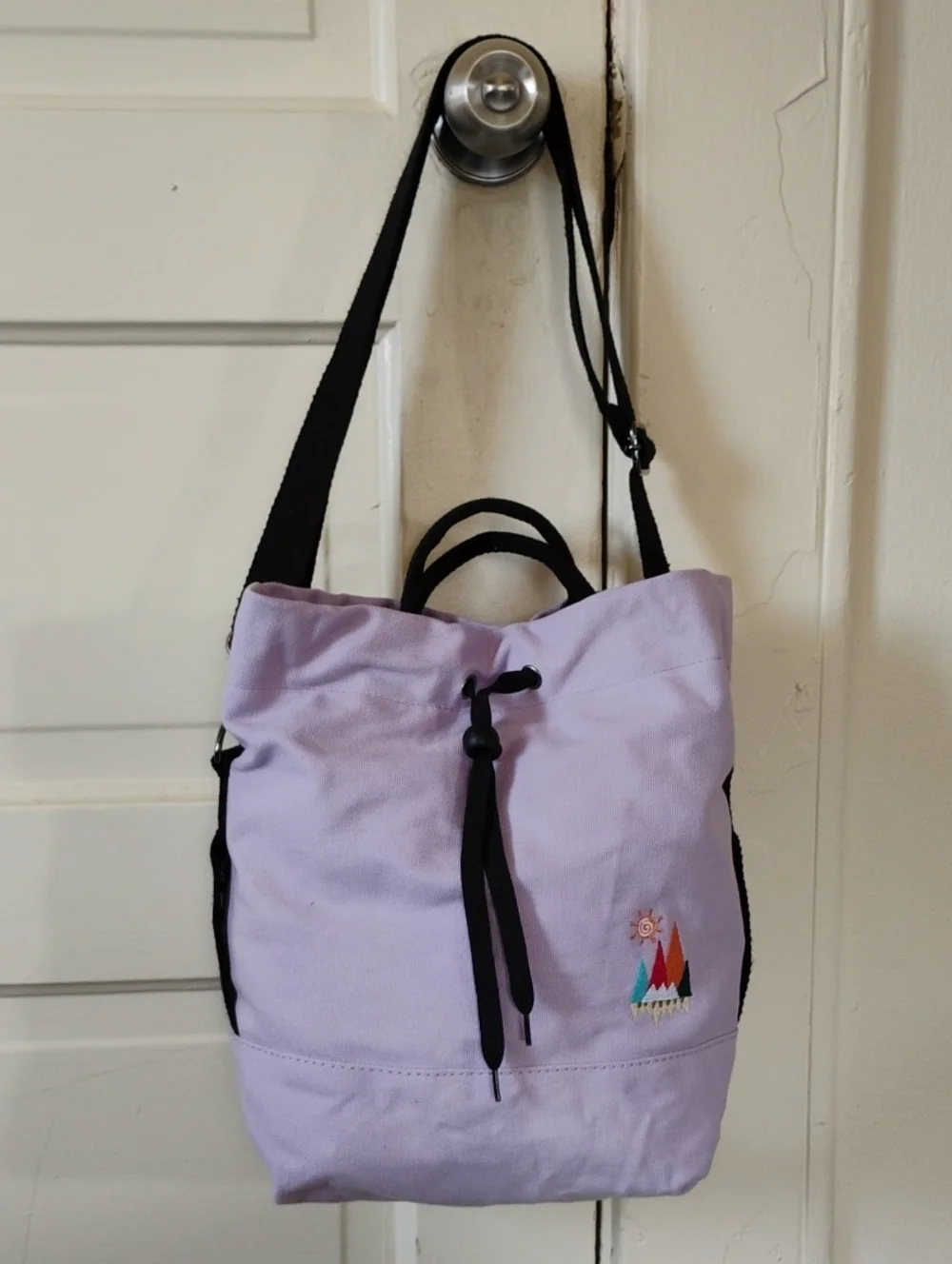 Togood Crossbody Bag Lilac Adjustable Shoulder Strap And Shorter Handles